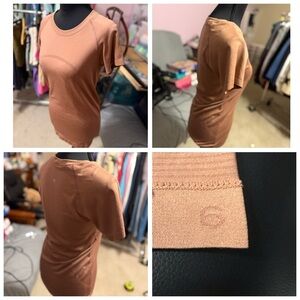 Brown Short Sleeve Lululemon T-Shirt
